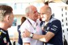 ABU DHABI, UNITED ARAB EMIRATES - NOVEMBER 26: Red Bull Racing Team Consultant Dr Helmut Marko interacts with Scuderia AlphaTauri Team Principal Franz Tost prior to the F1 Grand Prix of Abu Dhabi at Yas Marina Circuit on November 26, 2023 in Abu Dhabi, United Arab Emirates. (Photo by Peter Fox/Getty Images) // Getty Images / Red Bull Content Pool // SI202311260100 // Usage for editorial use only //